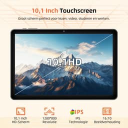 SnelShoppen - 10 Inch Android 15 Tablet met Hoes, Unisoc T30 Quad-Core, 18 GB RAM, 128 GB ROM, 1 TB TF, 6000 mAh, WiFi 6, GPS, Dual Camera, HD IPS-Sch — thumbnail 3