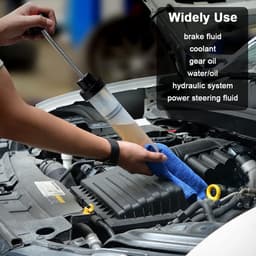 500 ml olieafzuigpomp met vulniveau-indicator en 60cm verlengslang, handmatige afzuigpomp voor olie, benzine en brandstof, vulpomp voor auto, motorfiets, grasmaaier en transmissieolie — thumbnail 2