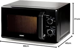 Magnetron Oven - Magnetron NOLO - Snel Eten Opwarmen - Roestvrij Staal - 20 Liter - Zwart — thumbnail 5