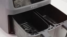 SnelShoppen - Luchtfriteuse zonder olie 8L, 2800W, dubbele mand, anti-aanbak, dual-cyclone, 10 programma's, bakken, ontdooien, tot 200°C, zwart, ideaa — thumbnail 2