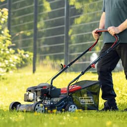 Benzine Grasmaaier - Compacte Maaier - Gazon Onderhoud - 4-Takt Motor - 40cm Snijdiameter - Zwart Oranje — thumbnail 5
