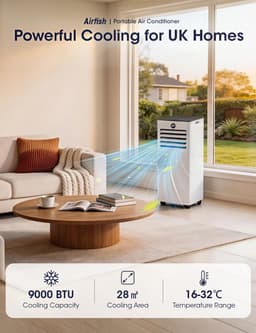 Mobiele Airconditioner - Airco Klimaatregelaar - Ruimte Koelen - 3-in-1 Functie - 9000 BTU - Wit — thumbnail 4