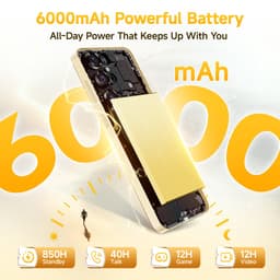 OUKITEL C68 Plus Mobiele Telefoon met 512 GB Opslag, 6000 mAh Accu, Android 15, Dubbel Beeldscherm — thumbnail 5