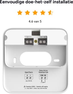 tado° Bedrade Slimme Thermostaat X (2e gen.) - Smart Thermostaat - OpenTherm & Relay - Matter - Google Home, Alexa & Apple Home - Wit — thumbnail 5