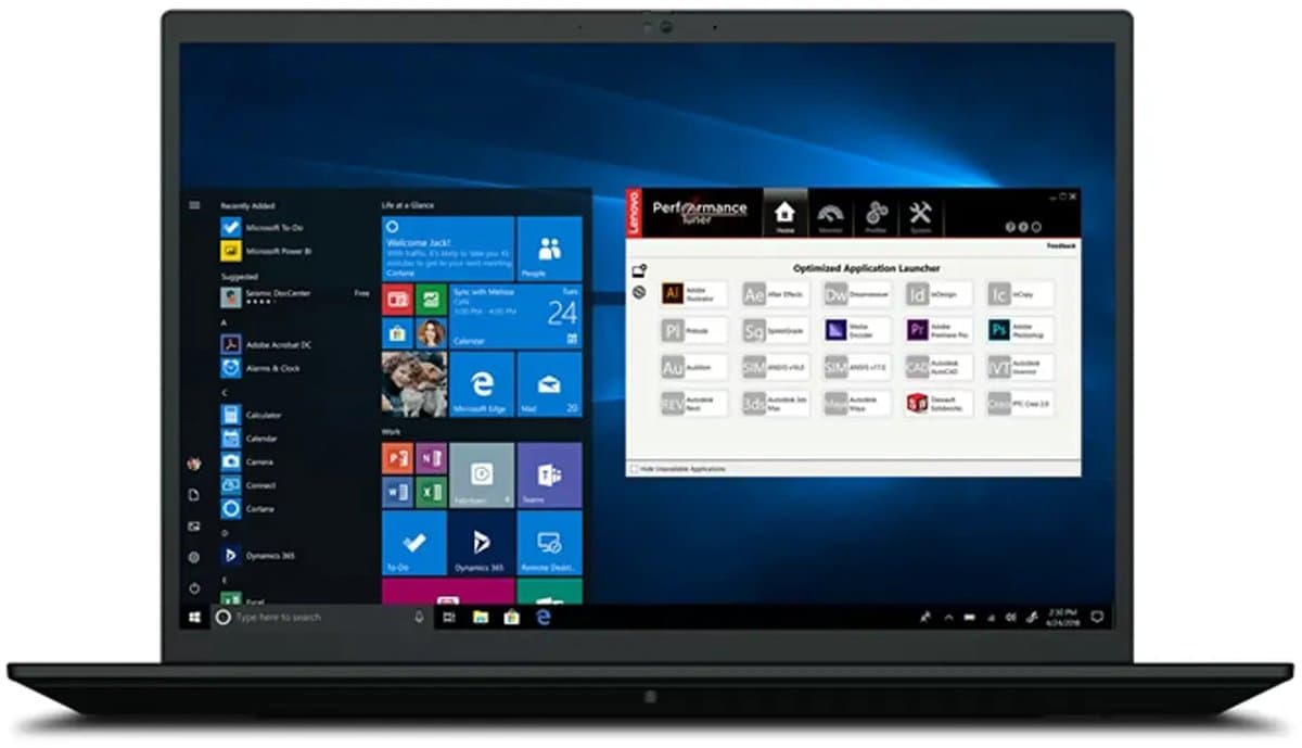 Lenovo ThinkPad P1 Gen 4 | Intel Core i7 | NVIDIA T1200 | 40.6 (16″) | 2000 GB SSD | 32 GB DDR4 | ND | WiFi | Windows 11 Pro — afbeelding 1