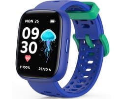 Ralio Smartwatch Kinderen Voor Android en iOS - Sporthorloge met Apple Zoek mijn - zonder SIM-kaart - Fitness Tracker met Hartslag, Slaapmonitor, Spelletjes - Cadeaus voor Jongens en Meisjes