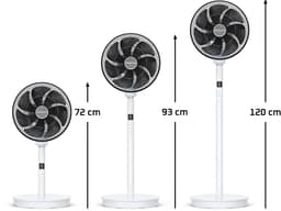 Rowenta Turbo Swift Silence QV5040 - Statiefventilator - Exstreem stil - 20 Snelheden - Verstelbaar in 3 hoogtes - Krachtige & Energiezuinige motor - Horizontale + verticale oscillatie - Staande ventilator — thumbnail 2