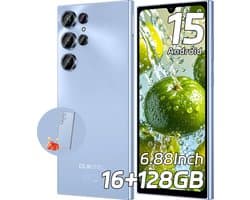 OUKITEL C61 Mobiele Telefoon Zonder Contract met 16 GB Werkgeheugen, 128 GB Opslag, 5150 mAh Accu, Android 15