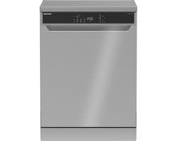 Sharp QWNA1FF47D4WEU - vrijstaande vaatwasser - energie label D - 7 programma's - steam wash - aktief droogsysteem - zilver
