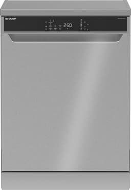Sharp QWNA1FF47D4WEU - vrijstaande vaatwasser - energie label D - 7 programma's - steam wash - aktief droogsysteem - zilver — thumbnail 1