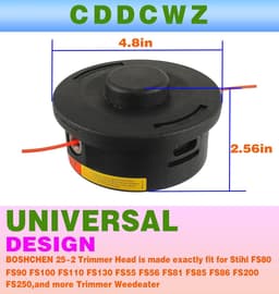 SnelShoppen - 2 stuks AutoCut snijkop 25-2 M10x1.0 vervangingskop voor grasmaaier accessoires, geschikt voor FS55 FS56 FS70 FS80 FS85 en meer — thumbnail 5