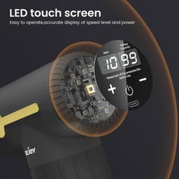 Casa Living Massage Gun - Massage Apparaat - 10 Snelheden - 6 Massagekoppen - USB Oplaadbaar - Diepe Spierontspanning - Zwart — thumbnail 2