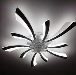 Moderne Plafondventilator met Verlichting - Ø78cm - Dimbaar - 6 Snelheden - Omkeerbaar - Afstandsbediening/App Besturing - Perfect voor Slaapkamer en Woonkamer - Wit — thumbnail 4