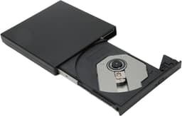 Externe dvd-speler - Dvd-station - Bestanden Lezen - Schokbestendig ontwerp - USB 2.0 - Zwart — thumbnail 1