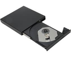 Externe dvd-speler - Dvd-station - Bestanden Lezen - Schokbestendig ontwerp - USB 2.0 - Zwart