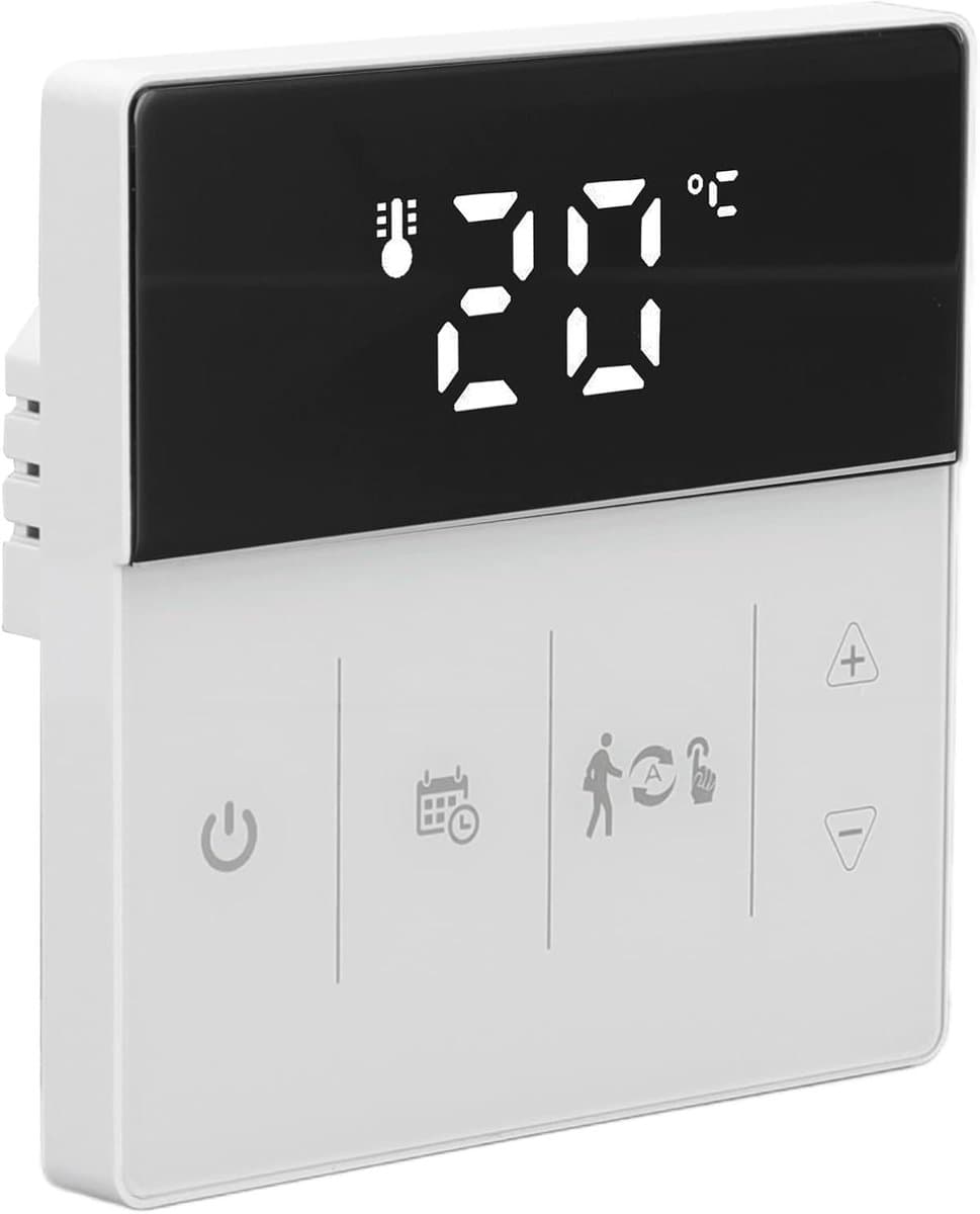 Slimme Thermostaat - Programmeerbare Thermostaat - Thuis Verwarming Regelen - App en Spraakbediening - 8.5 x 8.5 x 4.5 cm — afbeelding 1