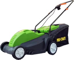 Elektrische Grasmaaier - Duwmaaier Gazonmaaier - Gazon Onderhouden - Krachtige 1800W Motor - 34 cm Maaibreedte - Grijs — thumbnail 3