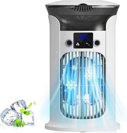 Aircooler - Ventilatoren - Mobiele Airco - USB Draagbare Sprayventilator - Luchtkoeler 3in1 - Ideaal Voor Koeling In Slaapkamers Of Kleine Kantoren — thumbnail 3