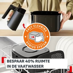 Tefal Easy Fry Max Genius EY2468 Airfryer - 5 L - 10 automatische programma's - Afneembare voorkant — thumbnail 5