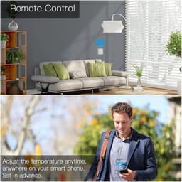 Slimme Thermostaat - Temperatuur Controller - Comfortabel Huis - 5+2 Dagen Schema - 86x86mm - Zilver — thumbnail 3