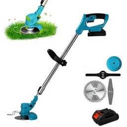 Grasmaaier-Draadloze grasmaaier trimmer-handmatige elektrische tuingereedschap-Blauw. — thumbnail 1