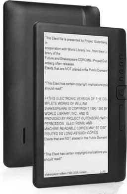 E-reader - 8 GB - 7 inch - E-readers & accessoires - Inclusief hoes & screenprotector - Inclusief oortjes - Luisterboeken - Zwart — thumbnail 2