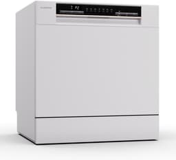 Klarstein Vaatwasser mini- voor 8 couverts, stille kleine vaatwasser met 7 wasprogramma's, kleine tafelmodel vaatwasser voor thuis, op kantoor en op de camping, mini-vaatwasser met wateraansluiting - 8L 8 Maatgedekken 47 dB 50 cm - voor Keuken — thumbnail 1
