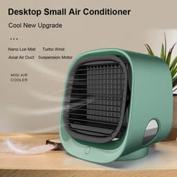 Luchtkoeler met verdampingskoeling – mobiele aircounit met 3 standen en 7 sfeerlichten – mini-airco met koelwatertank — thumbnail 2