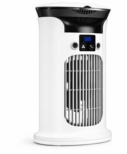 Mobiele Airco - 4-in-1 Luchtkoeler met 800ml Watertank - Mini Airconditioner voor Slaapkamer & Kantoor - Draagbare Aircooler - Energieklasse A+ - Wit — thumbnail 1