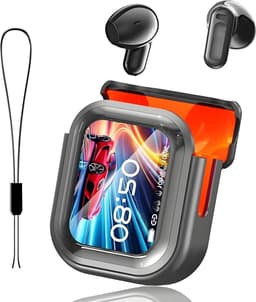 2026 NIEUW AI Vertaler Oordopjes Real Time, 3-in-1 Bluetooth 6.0 Vertaler Hoofdtelefoon met 6 Vertaalmodi, LCD Touch Screen voor 135 Talen/Accenten, 60 Uur Speelduur voor Reizen & Vergaderingen — thumbnail 1