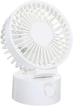 LISM-USB-oplaadbare bureauventilator, wit, oscillerend, draagbaar, Geschikt voor kantoor en op reis. — thumbnail 1