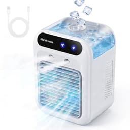 Mobiele Airco - Ventilator - Draagbare Mini Aircooler - Evaporatieve Ventilator met 2 Snelheden - 500ml Waterreservoir - Stil 20dB — thumbnail 1