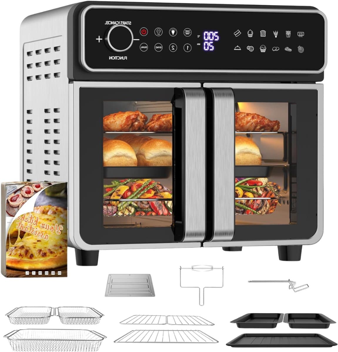 CLGP® Heteluchtoven - Oven - Airfryer Oven - Zwart — afbeelding 1