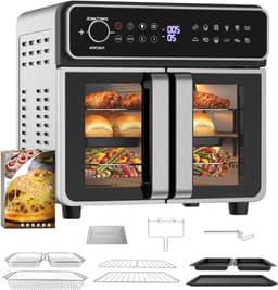 CLGP® Heteluchtoven - Oven - Airfryer Oven - Zwart — thumbnail 1