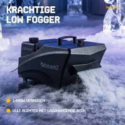 Rookmachine low fog - BeamZ ICE1400 - Laaghangende rook - Voor bruiloften, events en DJ’s - 1400W — thumbnail 2