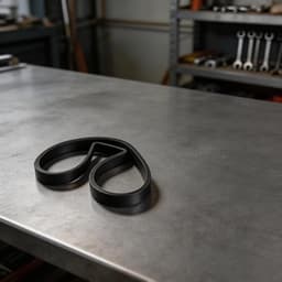 Grasmaaier Riem - Aandrijfriem Tuin - Gazon Onderhoud - Duurzaam Rubber Ontwerp - 18 x 18 x 6 cm - Zwart — thumbnail 2