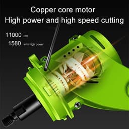 Draadloze Grasmaaier - Elektrische Trimmer - Gazon Onderhoud - Verstelbare Steel - 24V Batterij - Zwart — thumbnail 3