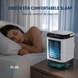 Sello! – mini aircooler – luchtkoeler – ultrasone verneveling – ijsbox– drie windsnelheden – draagbaar – 900ml watertank — thumbnail 4