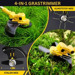 CRLYN® Grasmaaier Elektrisch - Grastrimmers met Accu - Geel — thumbnail 3
