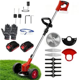 CRLYN® Grasmaaier Elektrisch - Grastrimmers met Accu - Rood — thumbnail 1