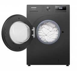 Heinner HWM-HME712IVSMTGA+++ Wasmachine – 7 kg – 1200 tpm – Energieklasse A – Inverter Motor – 15 Programma’s – Stoomprogramma’s – 15 Min Snelprogramma – Digitaal Display – Kinderslot – Titaniumgrijs — thumbnail 4