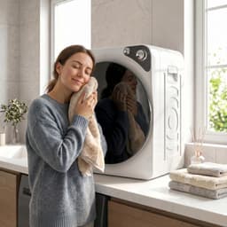 Sogiol® Mini Wasdroger 5 kg, 5 programma's - 1000 W - tot 60℃ -timer - roestvrijstalen trommel - voor thuisgebruik - wit — thumbnail 3