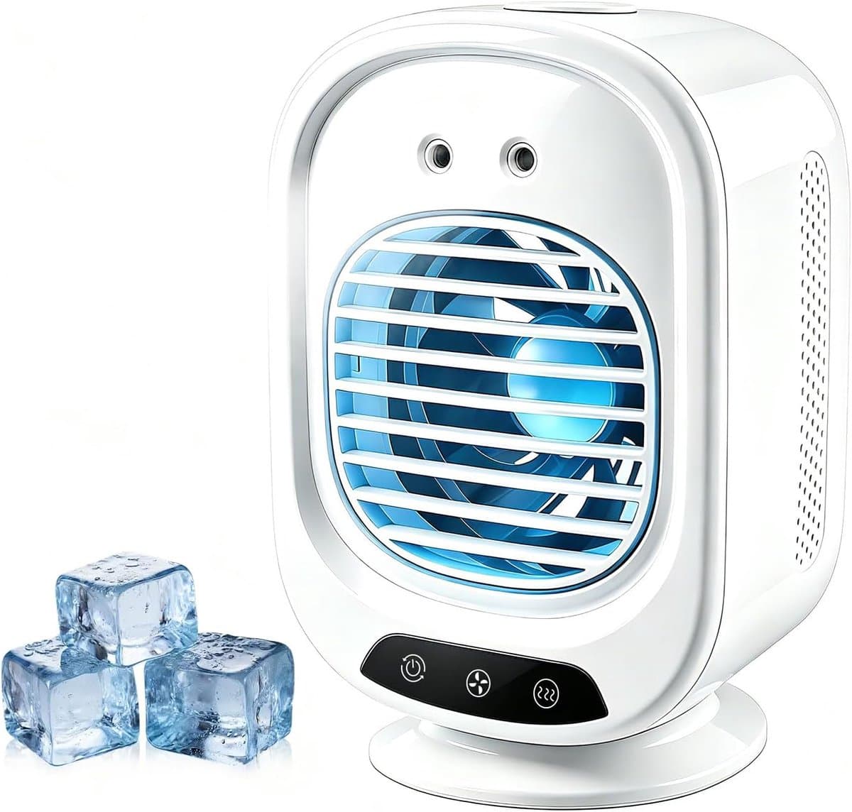 Mini-airconditioning, draagbaar, 280 ml, koelventilator met 3 standen ijsnevel & 4D stille technologie, type C oplaadbaar, 3 seconden snelle koeling voor kantoor, slaapkamer — afbeelding 1