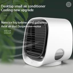 Draagbare luchtkoeler - Mini USB draagbare airconditioner - Compacte koelunit - Stille werking - IJskristal - 3 instelbare snelheden - Voor slaapkamer, kantoor, auto — thumbnail 5