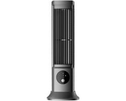 Bladeless Ventilator - Toren Ventilator - Stille Koeling - Veilige Bladloze Structuur - Compact Ontwerp - Grijs