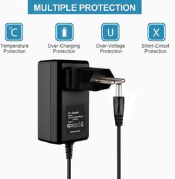 AC/DC Adapter - Voedingskabel Oplader - Externe Harde Schijf - Compact en Lichtgewicht - Universeel - Zwart — thumbnail 3