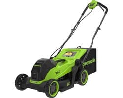 Accu Grasmaaier - Draadloze Maaier - Gazon Onderhoud - Borstelloze Motor - 36 cm Snijbreedte - Zwart