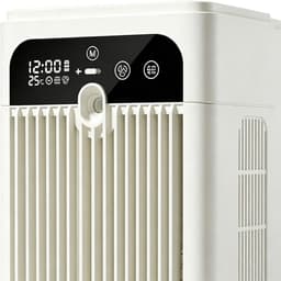 Mobiele Airco en Mini Luchtkoeler met 500ml Watertank - Kleine Aircooler met 2 Standen - Fluisterstille Tafelventilator met Waterverneveling voor Slaapkamer, Thuiskantoor en Camping - Wit — thumbnail 4