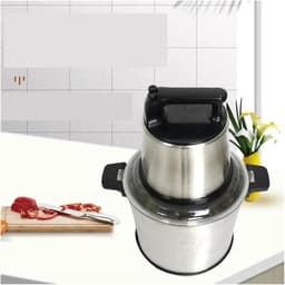 Keukenmachine Mixer - Elektrische Blender - Ingrediënten Verwerken - Roestvrijstalen Ontwerp - 10L Capaciteit - Zilverkleurig — thumbnail 2
