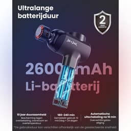 Massage Gun – Infrarood & Warmte – Deep Tissue Massage – 6 Opzetstukken – 5 Snelheden – 120W — thumbnail 2